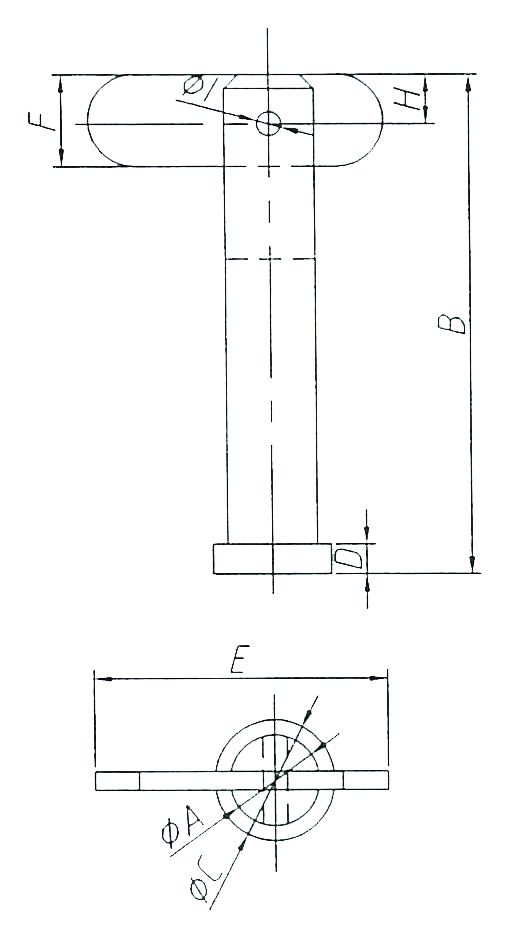 Talamex, dropnosepin, rustfrit stål AISI 316, 10 mm x 50 mm