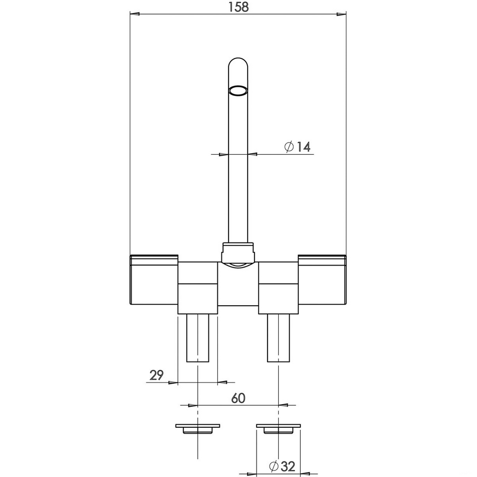 Trem, mixer med foldbar tud (N0100311)