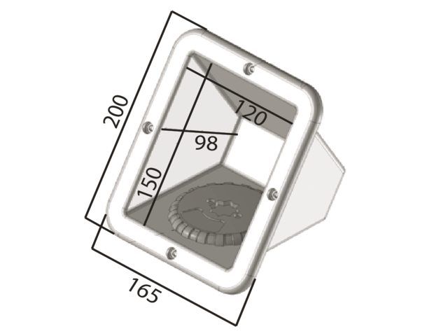 Trem, Gradino Step side mount cases, hvid RAL9003
