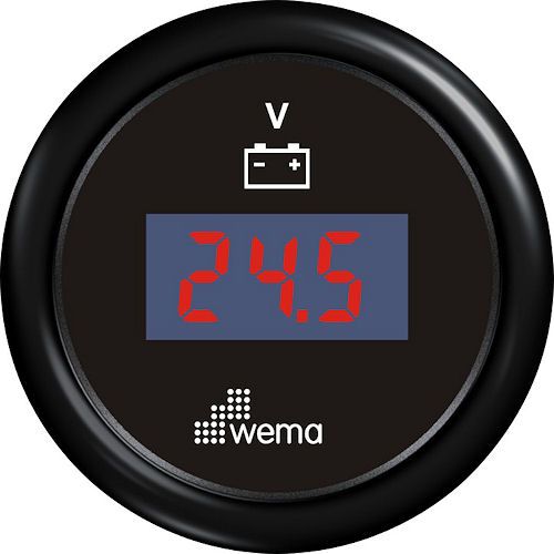 Wema, voltmeter, sort, 62 mm (110360)