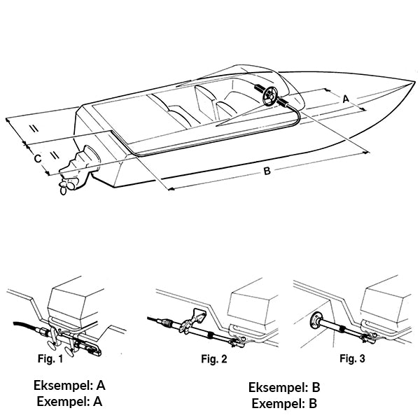 Ultraflex, styrekabel, 397 cm (38175S)