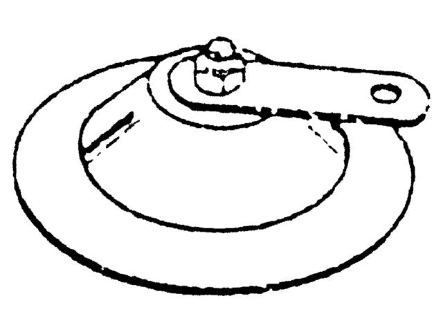 Polymarine, stand off arm, grå (573818G)