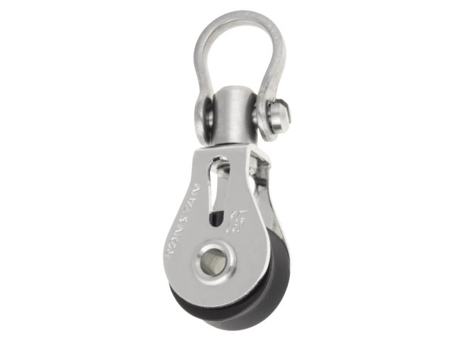 Ronstan, enkeltblok med drejehoved, 15 mm (RF15100)