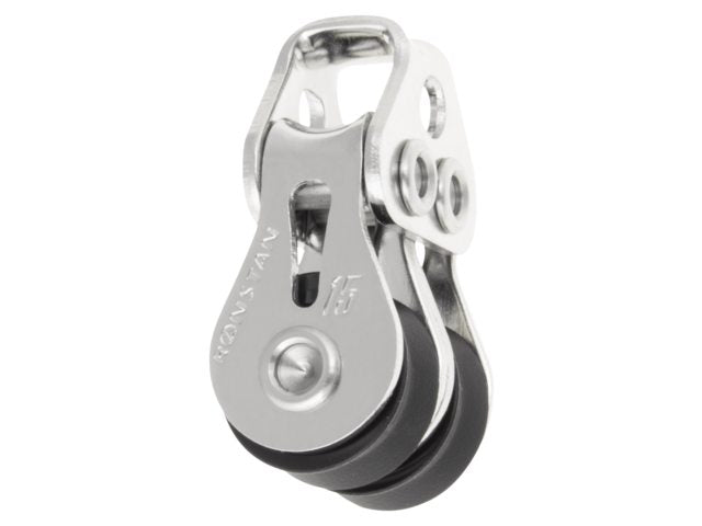 Ronstan, Series 15 Kugleleje Dobbeltblok med Loops Top, RF15202