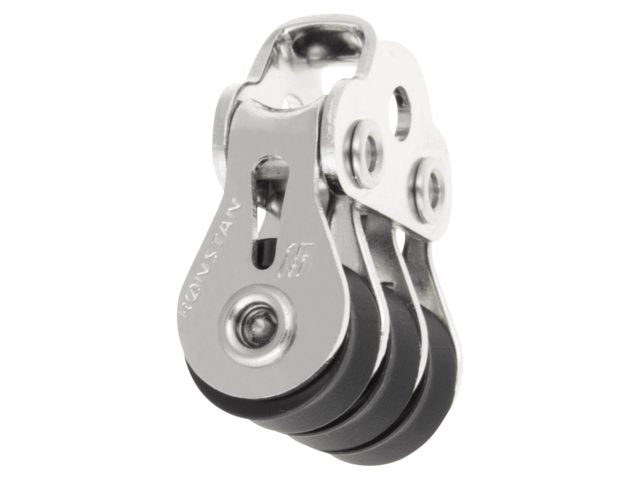 Ronstan, Series 15 kugleleje triple blok med løkke top, RF15302