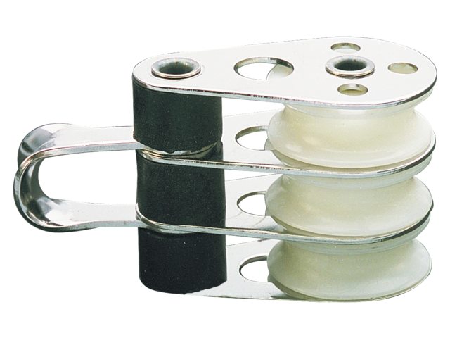 Ronstan, triple blok, rustfrit stål AISI 316, 30 mm (RF82)