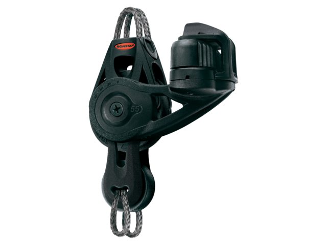 Ronstan, Series 55 Orbit Block™, Fiddle med Becket, Cam Cleat, Link Head, RF55531