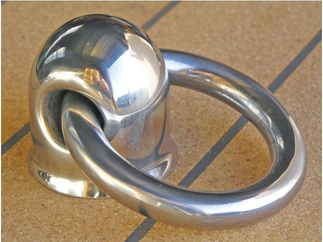 Stazo, væganker rustfrit stål, 16 mm ring (ROTTERDAMBM)