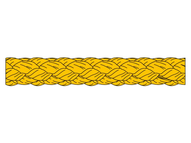 Talamex, punottu polypropeeni, 4 mm x 100 m, keltainen, 100 kpl