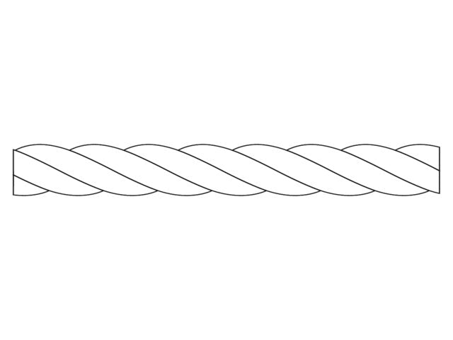 Talamex, 3-strenget polypropylen, 6 mm x 200 m