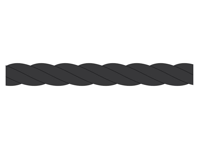 Talamex, 3-strenget polypropylen reb, 28 mm, 100 m