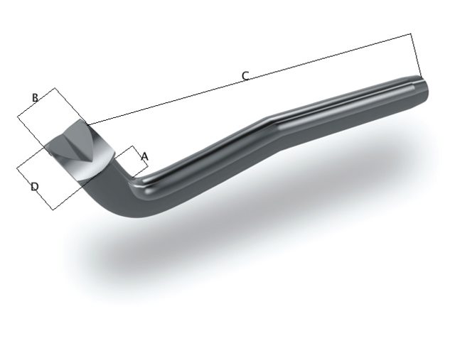 OS BSI, T-terminal rustfrit stål AISI 316, 6 mm (260006)