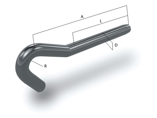 OS BSI, krokterminal rostfritt stål AISI 316, 5 mm (280005)