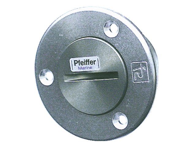 Pfeiffer, dæksgennemføring diesel, anodiseret aluminium, 82 mm (7617801)