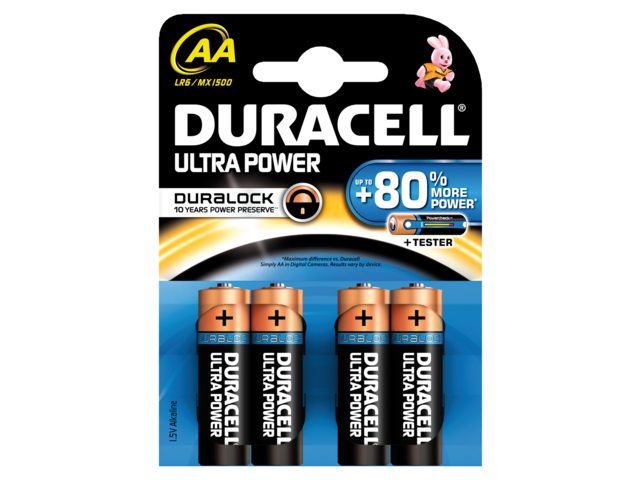 Duracell, AA batterier, 1.5 V (BDAOLR06-BL4), 16 stk