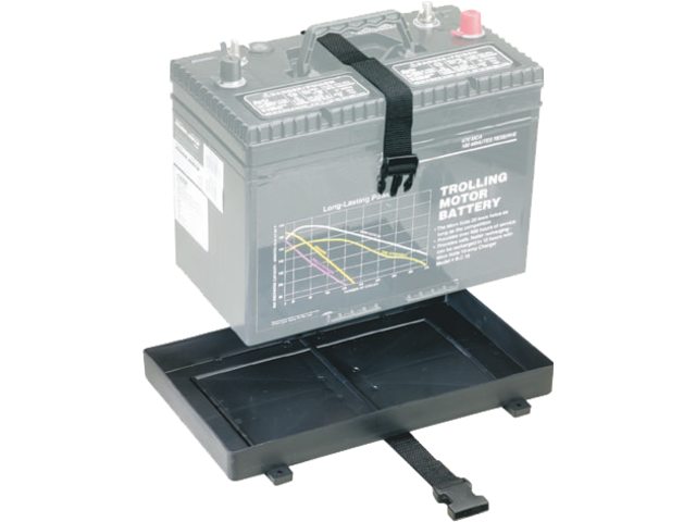 Attwood, batteribakke med rem, 176 mm x 327 mm x 267 mm (9099-5)