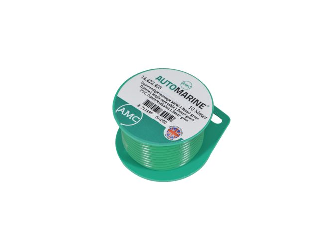 Talamex, kuparinen yksijohdinkaapeli, 1,5 mm², vihreä, 10 m