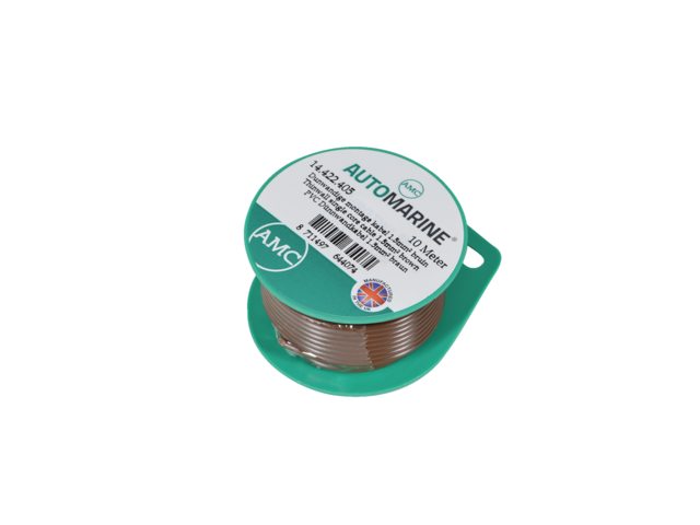 Talamex, kuparinen yksijohdinkaapeli, 1.5 mm², ruskea, 10 m