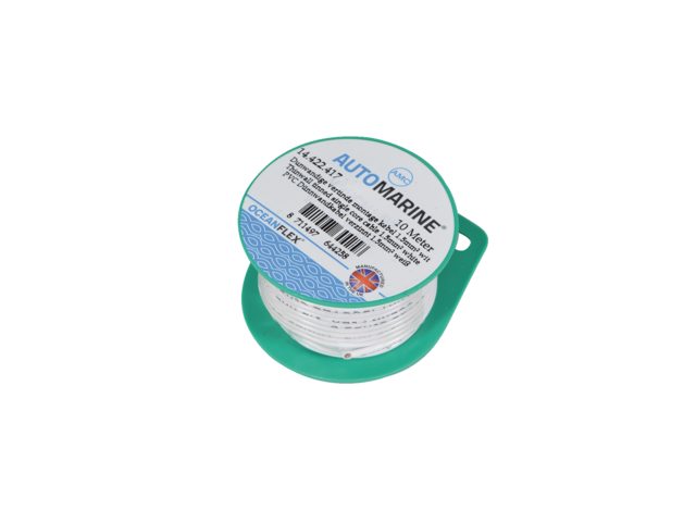 Talamex, tyndvægget fortinnet enkeltlederkabel, 1,5 mm², hvid, 10 m