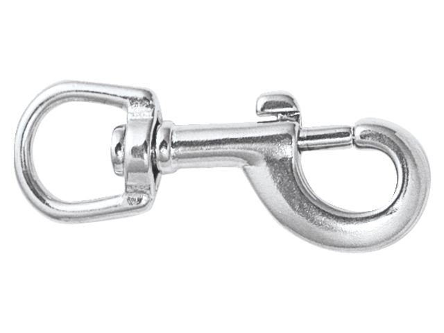 Talamex, svirvel øje karabinhage, rustfrit stål AISI 316, 87 mm