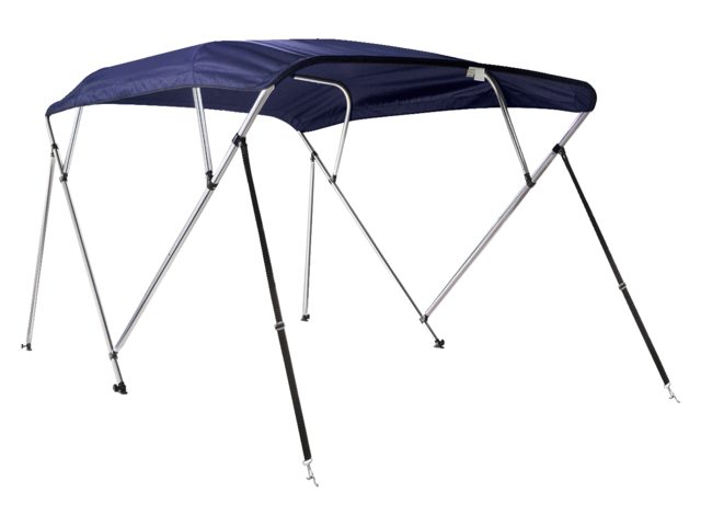 Talamex, biminitop deluxe 4-bøjle, 240 x 185-198 x 137 cm, navy