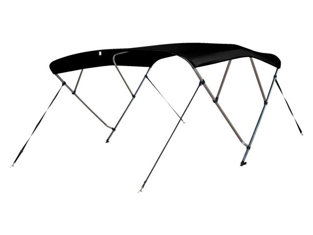 Talamex, biminitop deluxe 4-bøjle, 240 x 200-213 x 137 cm, sort
