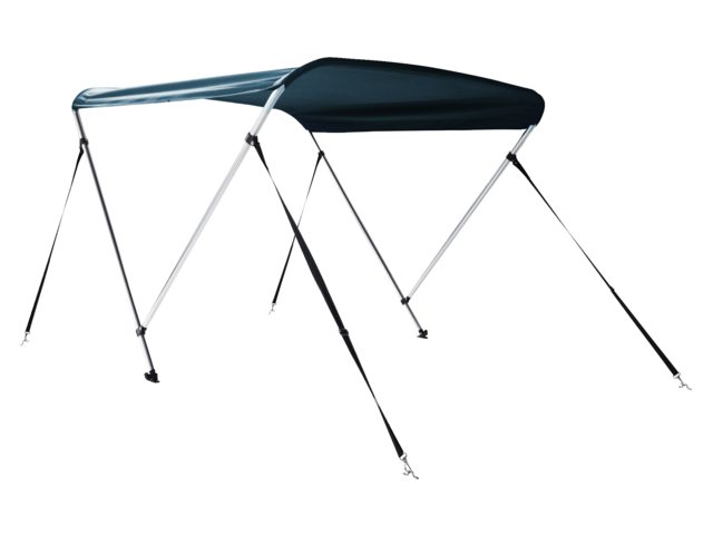 Talamex, biminitoppi deluxe 2-kaari, alumiini, 152 x 110-130 x 117 cm