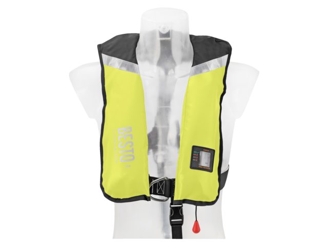 Besto, puhallettava pelastusliivi PVC, aikuinen, keltainen
