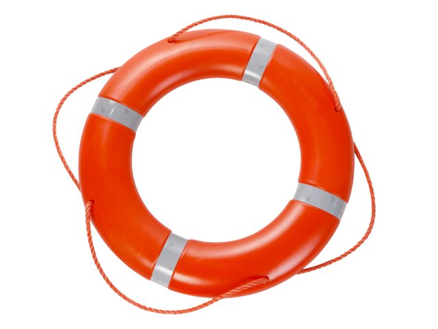 Besto, pelastusrengas 75 cm, 2.5 kg, Solas-oranssi heijastimella