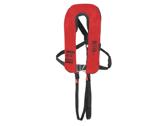 Besto, puhallettava pelastusliivi nylon, aikuinen, punainen
