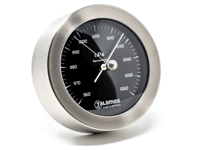 Talamex, termo- ja hygrometri, ruostumatonta terästä, 100 mm