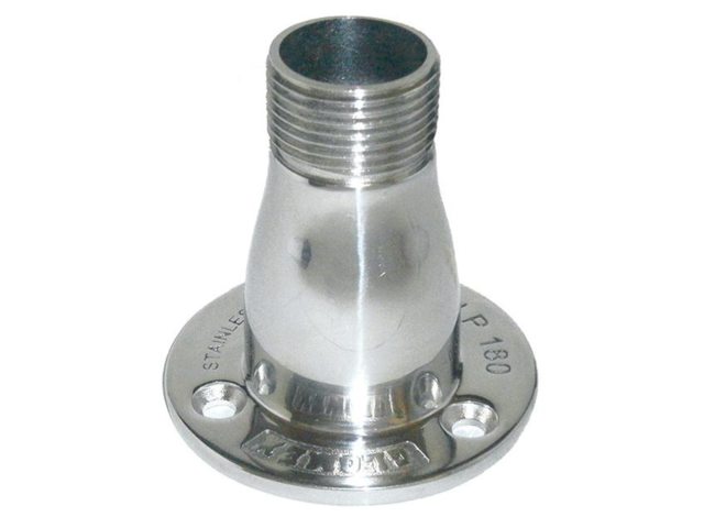Glomex, deckmount rustfrit stål 1" (PRM180)