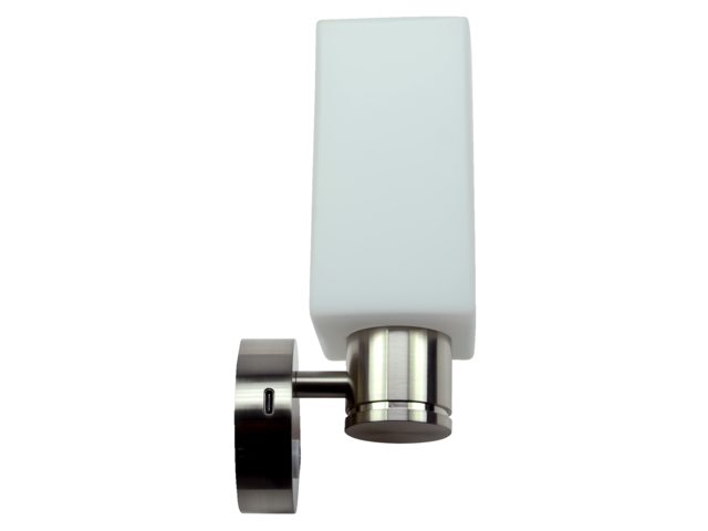 Talamex, LED vägglampa Piazza, 10-30V, 3000K, dimbar med USB-C snabbladdning