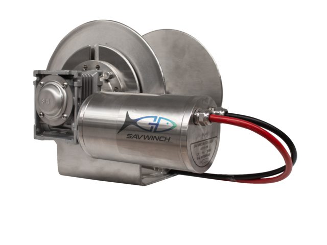 Savwinch, drumspil rustfrit stål AISI 316, 306 x 419.5 x 411 mm (5016)