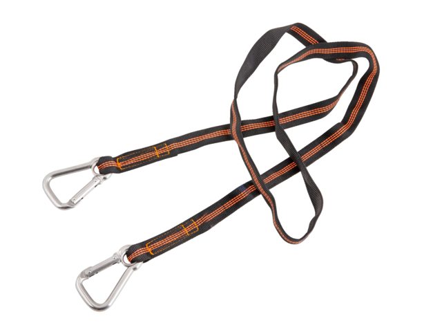 Besto, livline med 2 kroge, rustfrit stål AISI 316, 25 mm x 185 cm