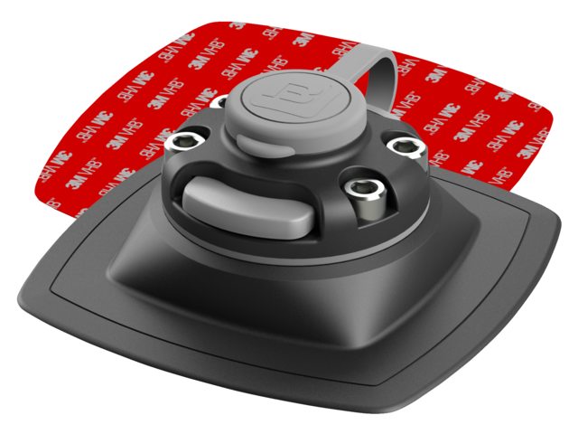 Borika, monteringsbase med 3M klæbende tape, 110 x 110 x 43 mm (01.01.004.01.01)
