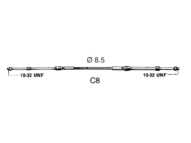 Ultraflex, motorstyringskabel, 3.36 m (30216A)