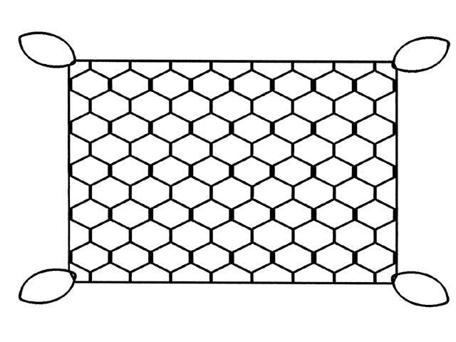 NauticPro.dk | Talamex, Opbevaringsnet 30 X 20 Cm med Elastik, Pakke med 6 Stk.
