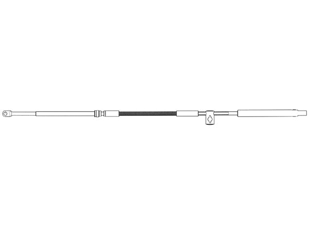 Ultraflex, styrekabel, 7 mm x 6.1 m (40013L)