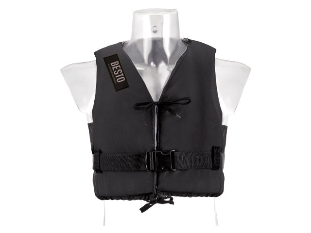 Besto, oppustelig vest, sort, L