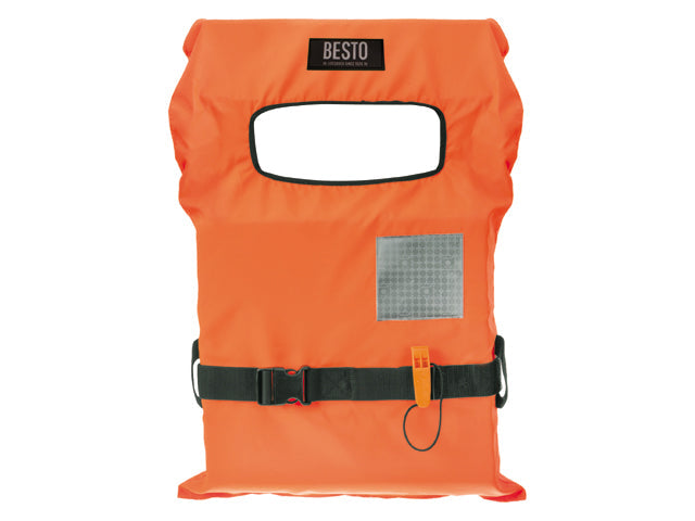 Besto, redningsvest, fluor orange polyester, voksen