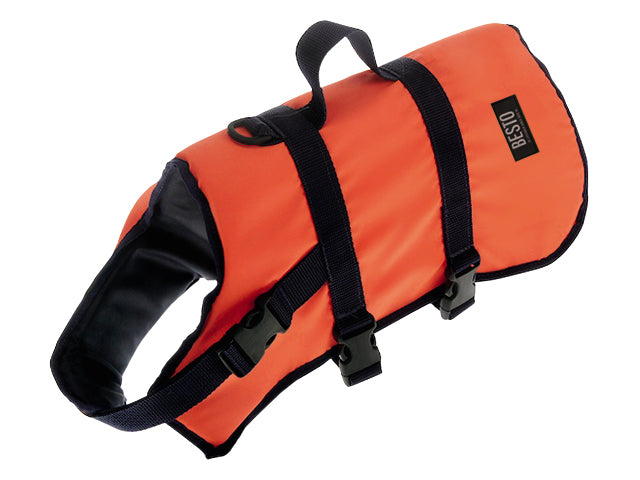 Besto, hunderedningsvest, orange, 4-8 kg, S