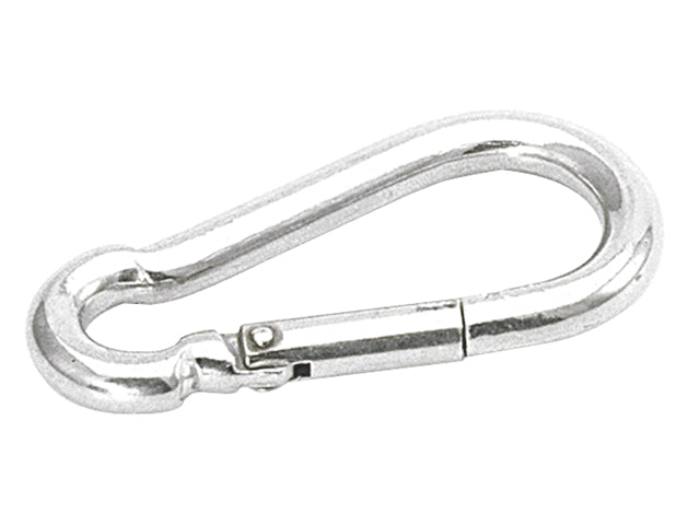 Talamex, karabinhage, rustfrit stål AISI 316, 80 mm, (74225080), 10 stk