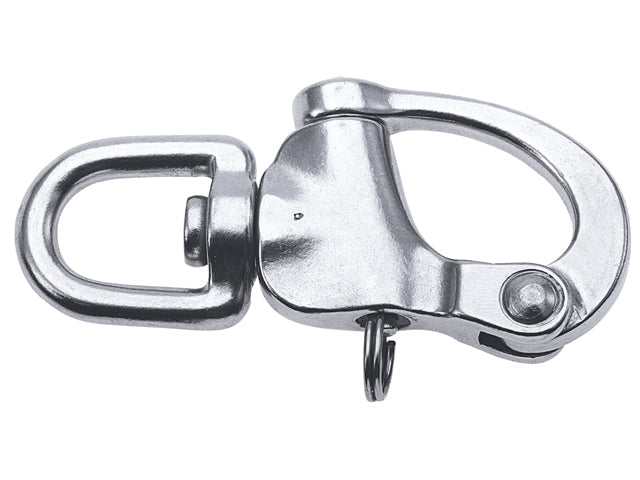 Talamex, snap sjækel med øje, rustfrit stål AISI 316, 22 mm x 128 mm