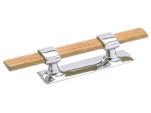 Foresti & Suardi, pullert, forkromet messing og træ, 140 mm x 32 mm x 220 mm (35C.C)