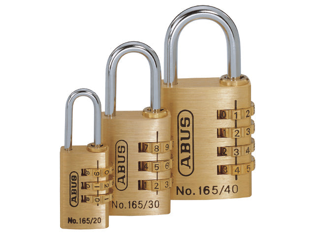 Abus, kombinationslås i stål og messing, 32 mm (35019)