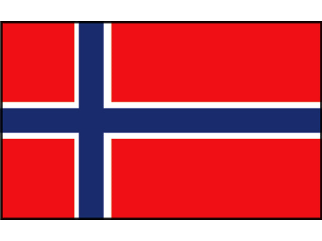 Talamex, norsk flag, spunpolyester, 30 cm x 45 cm