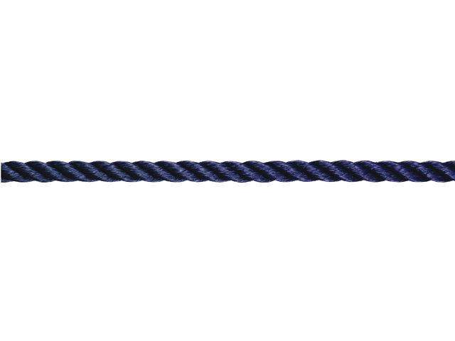 Talamex, 3-strenget polyesterline, navy, 10 mm x 200 m