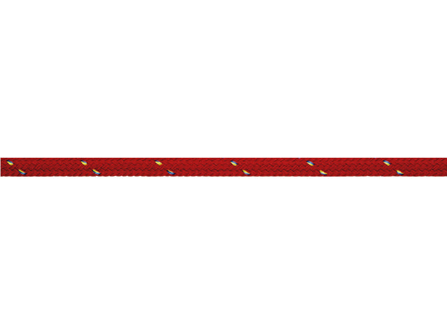 Talamex, flettet polyester, 12 mm x 200 m, rød