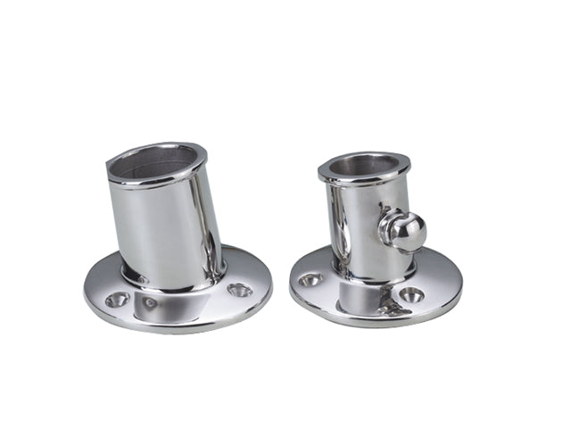 Talamex, poléret rørholder, rustfrit stål AISI 316, 19 mm